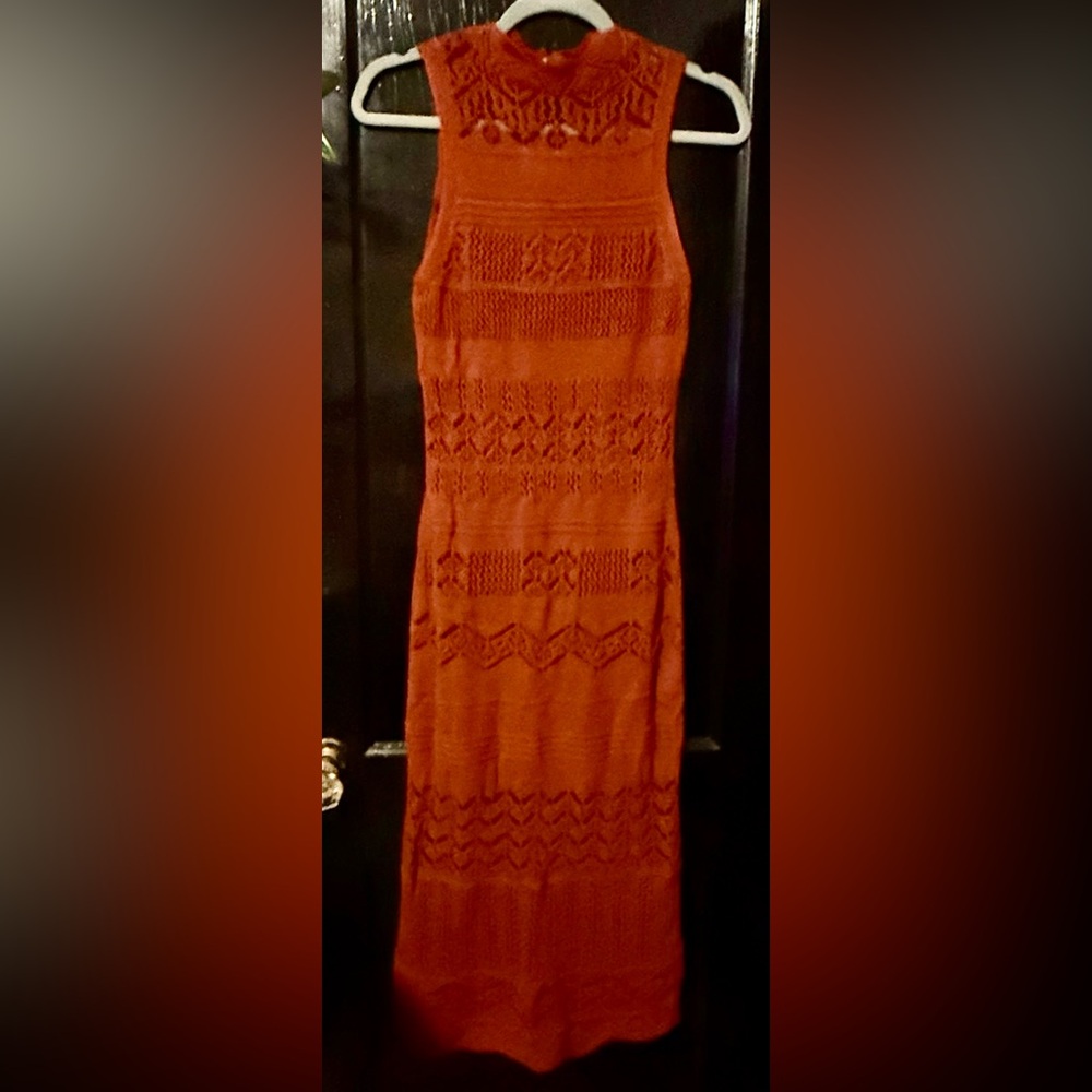 Anthropologie Crochet Midi Dress - Picture 6 of 8